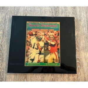 DAN MARINO vs JOE MONTANA 1985 Sports Illustrated Magazine SUPER BOWL XIX Mount